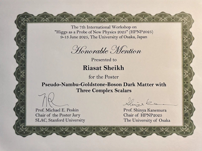 Poster presentation and honorable mention at HPNP2025 featured image