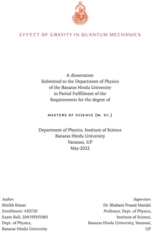 Effect of Gravity in Quantum Mechanics featured image